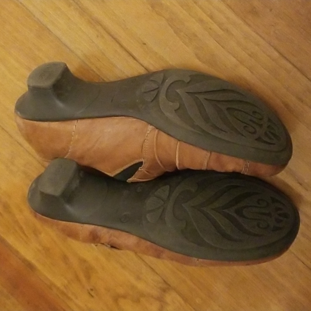 Rieker tan leather shoes - Picture 6 of 8